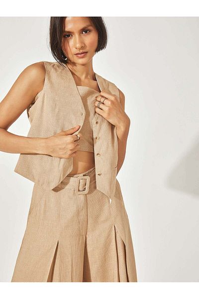 The Label Life Sand Formal Waistcoat