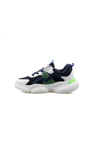 pepino Py24 1651 Navy White Green Children's Casual Shoes PY24-1651-NAVY-WHIT...