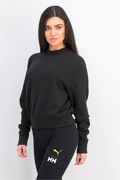 Puma سويت شيرت نسائي بأكمام طويلة من Infuse Crew، أسود
