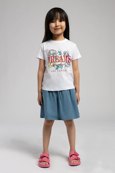 Lee Cooper Dreams girl child t-shirt white
