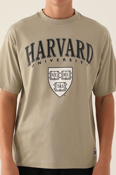 harward Ανδρικό μπλουζάκι με στάμπα του Χάρβαρντ