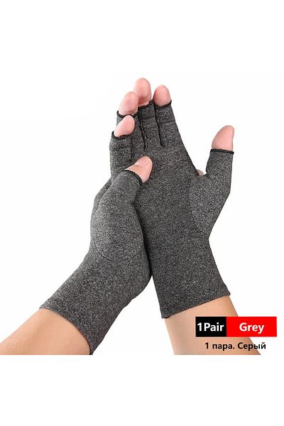 loogdeel M Grey 1 Pair Compression Arthritis Gloves Wrist Support Joint Pain Relief Hand Brace Women Men Ther