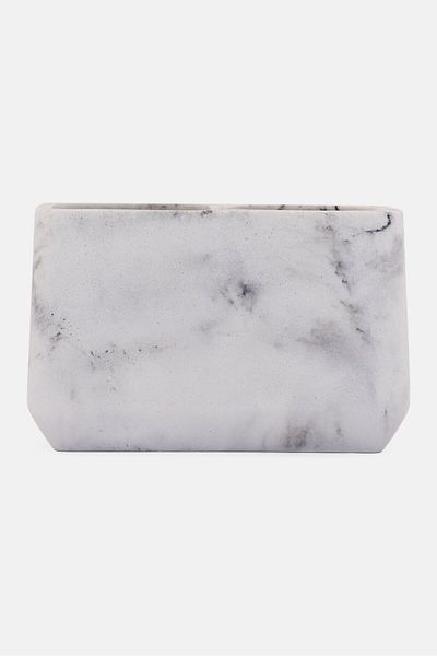 AMG Marble Toothbrush Holder, Grey