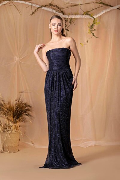 MAXXE 6000STU STRAPTEZ MOONLİGHT SİMLİ TÜL ELBİSE