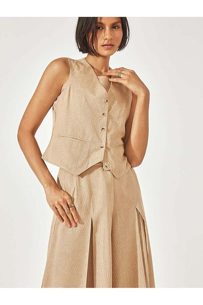 The Label Life Sand Formal Waistcoat