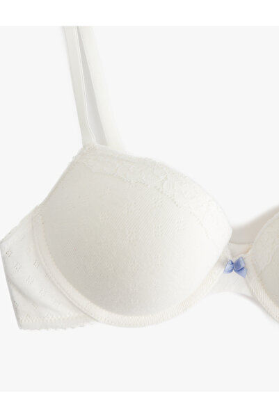 Koton Bow Cotton Maximizer Extra Padded Support Bra