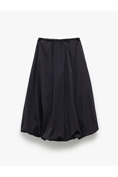 Koton Beli Bağcıklı Paraşüt Kumaş Uzun Balon Etek