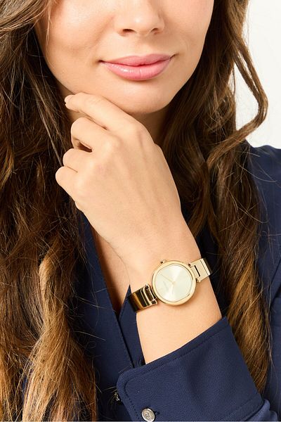 Calvin Klein Women 25200309 Analog Stainless Watch 30mm, Gold
