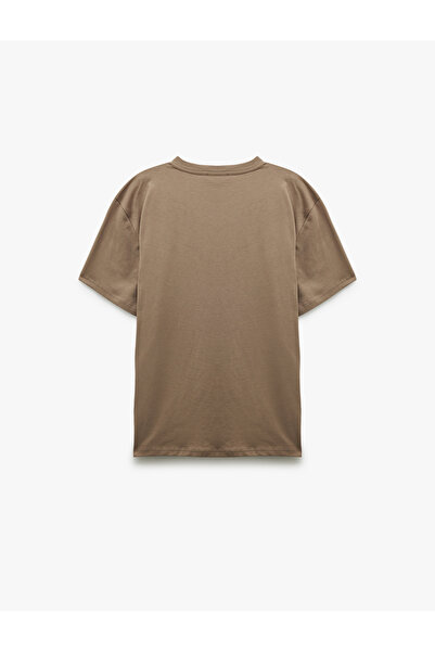 Koton Cotton Printed Short Sleeve Crew Neck T-Shirt