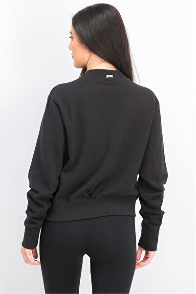 Puma Women Long Sleeve Infuse Crew Sweatshirt, Black