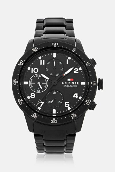 Tommy Hilfiger Men 1791951 Stainless Steel Watch 44 mm, Black