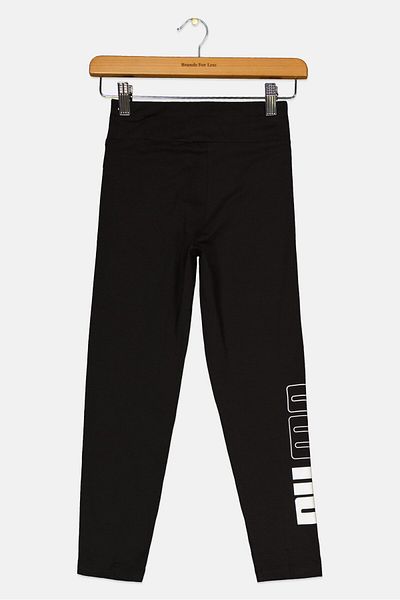 Puma Kids Girls Sportswear Fit Brand Logo Training Leggings, Black