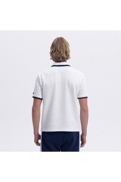 Ellesse Em491-Of Polo Collar Men's T-Shirt - Off White
