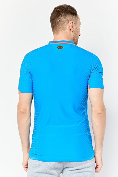 adidas Men Sportswear Fit Short Sleeve India Cricket Jersey, Blue