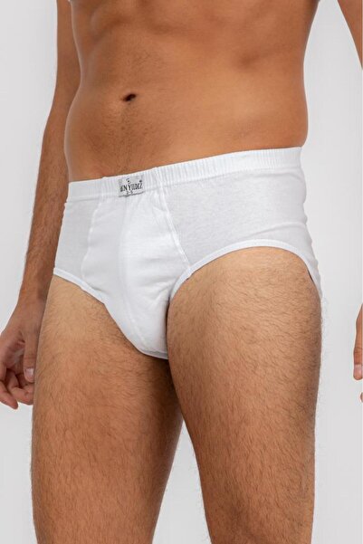 ÖREN YILDIZ Ören Yıldız 5002-3 3 Pack 100% βαμβακερό ανδρικό λευκό σλιπ