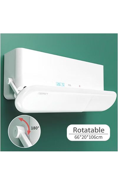COOYA Retractable Air Conditioner Air Deflector, Enhance cooling and heating circulation, Dust-proof