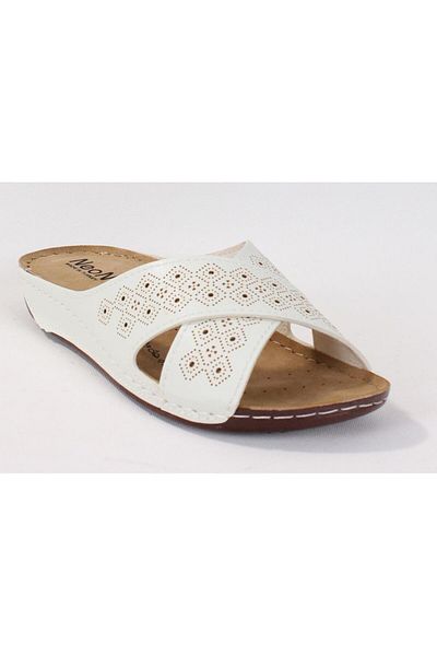 DAGOSTER Dza37-513 White Daily Orthopedic Women's Slippers