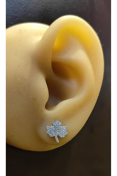 FG KONNİCHİWA 100% Steel Double Earrings Stainless Steel Blackened Patterned Icon Earrings (2 Pieces)