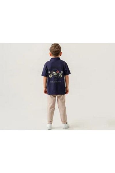 e-çocuk Set cu mâneci scurte pentru băiat cu gât polo 60281