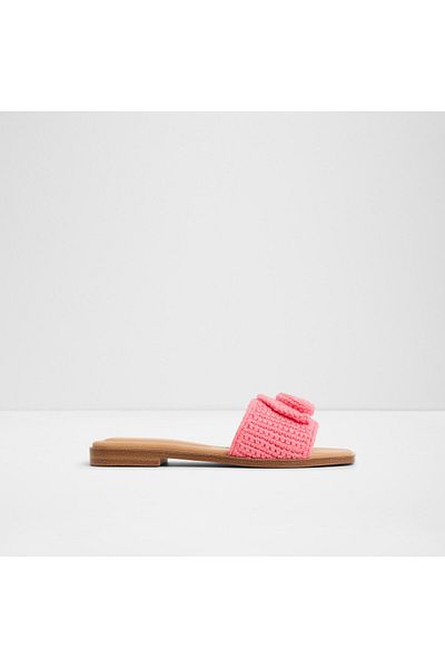 Aldo Light Pink Flat Sandals For Women