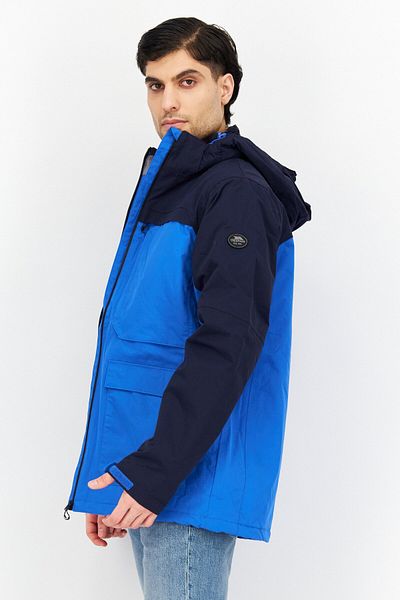 Trespass Men Plain Hooded Jacket, Blue Combo