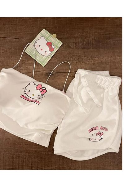 eyonnwear Hello Kıty Printed Top and Bottom Set