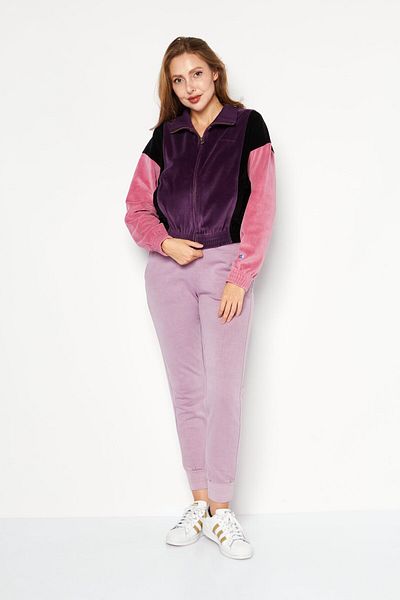 Champion Women Sportswear Fit Long Sleeves Outdoor Sweatshirt, Pink Combo