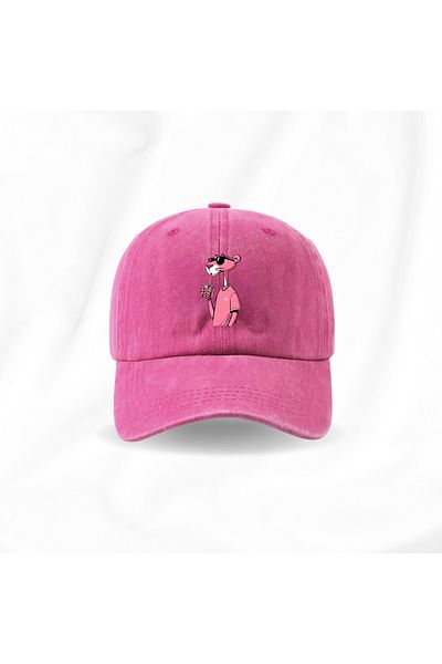 Touz Moda Πλενόμενο καπέλο Unisex με στάμπα Vintage Pink Panther