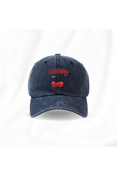 Touz Moda Πλενόμενο καπέλο Unisex Vintage Cherry Printed