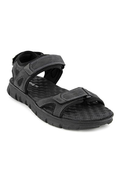 WALKONT 33403-001 ΜΑΥΡΑ Ανδρικά Σανδάλια Ανατομική Σόλα Heel Spur