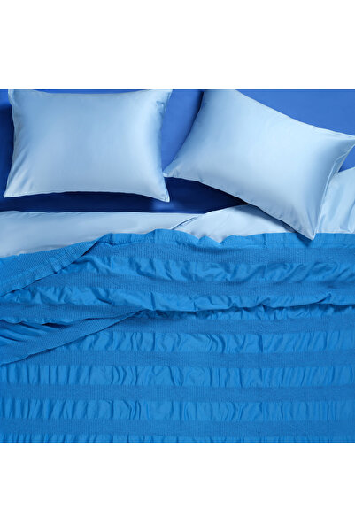 Zsa Zsa Zsu Braga Waffle E.kıng Sıze Pamuk Pike 260x220 Cm Koyu Mavi