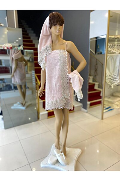 KEŞOĞLU DESİGN STORE SAWAROVSKİ BALAYI BORNOZU 4 PARÇA