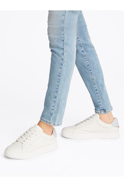 Tommy Hilfiger Tommy Hilfiger Women Ancient White Essential Court Lace-Up Sneakers
