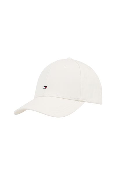 Tommy Hilfiger Tommy Hilfiger Men Ivory Silk Flag Cotton 6 Panel Baseball Cap