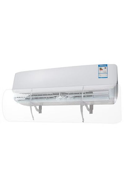 COOYA Air Conditioning Airflow Deflector, Transparent with Porous Filter, for Home/Office/Hotel