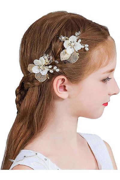 fulina 2 Pcs Shiny Rhinestones Hair Pins,Vintage,Non-Slip,Frosted Crystal,for Wedding,Dancing prom