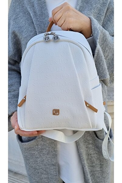 Waddell Rucsac alb pentru femei cu 9 compartimente dimensiune medie Jp4040tm alb Dimensiune 33x28 cm