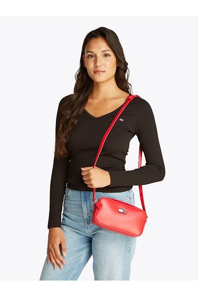 Tommy Hilfiger Tommy Hilfiger Women Red Hot Essential Must Convertible Crossover Bag