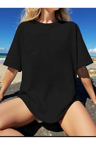 warn Πολύχρωμο απλό μπλουζάκι Oversize