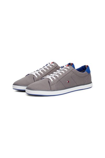 Tommy Hilfiger Tommy Hilfiger Men Steel Grey Canvas Lace Up Sneakers