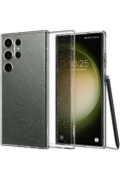 Spigen Cases for Samsung Galaxy S23 Ultra - Spigen Liquid Crystal Glitter - Crystal Quartz