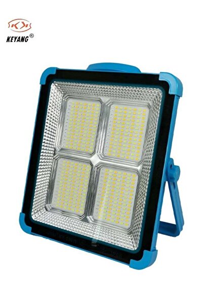 KEYANG مصباح عمل LED قابل لإعادة الشحن مع لوحة شمسية، مصباح خارجي محمول مع سط...