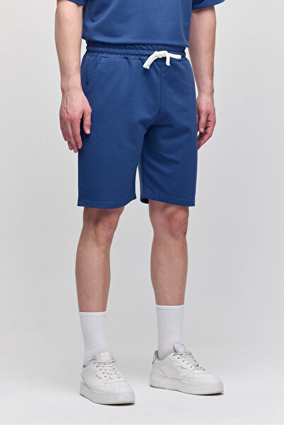 COMBİNE MİCHAİL Erkek Comfort Fit İndigo Şort & Bermuda