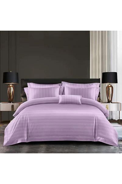 OEM Damask Bedding Set, Purple, UNI, 6 Pieces, 230 x 250 cm, 4 Pillowcases