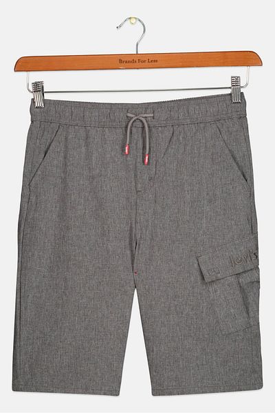 Levi's Kids Boy Heather Slim Shorts, Charcoal