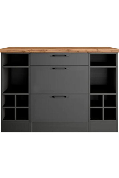 Tdesigno İyonya 3 Çekmeceli -Mutfak Dolabı-Çok Amaçlı Dolap-Alt Modül-120cm