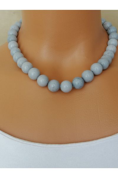 LemaStone Ceyt Natural Stone Necklace 12 mm
