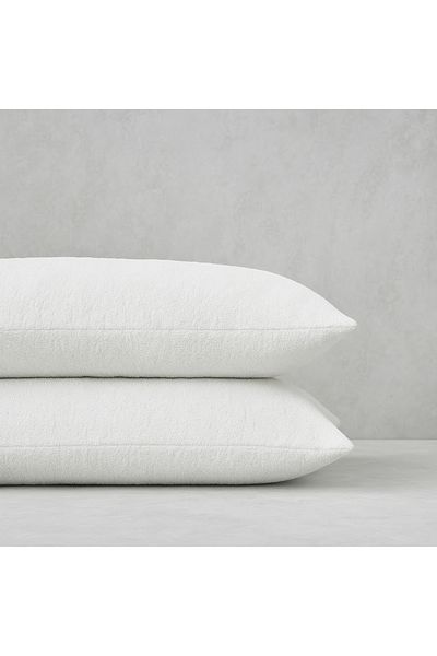 The Berb Soft Terry Fabric - Set of 2 Towel Textured Pillow Cases 50X70 Zippered