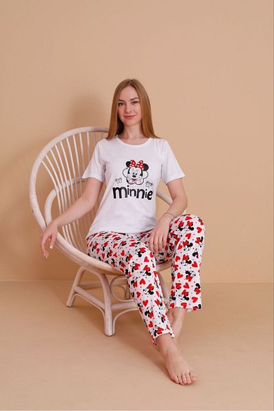 Rabi Shine Women's Printed Kissa Sleeve Pant Set