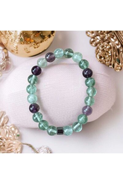 feyza collection Doğaltaş Florit Taşı Bilekliği